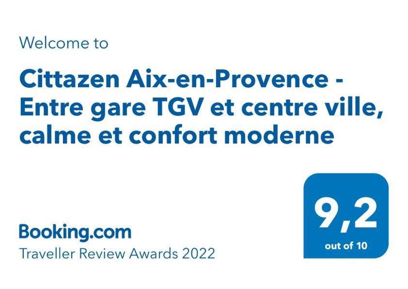 Cittazen Aix-En-Provence - Entre Gare Tgv Et Centre Ville, Calme Et Confort Moderne Esterno foto